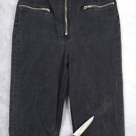 REFORMATION Jeans Womens 24 Black High Waist Skinny Stretch Niki Jean 24x29 - Picture 4 of 16